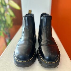 Dr. Martens Black Leather Ankle Boots